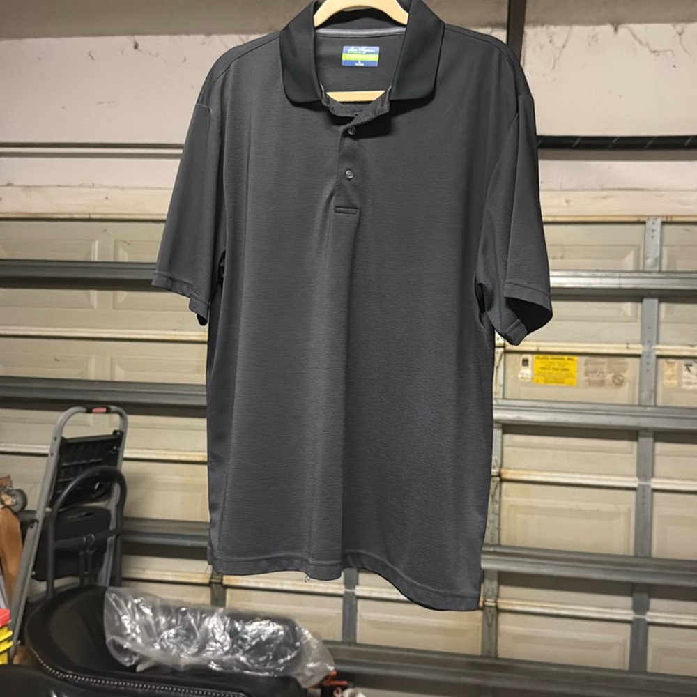 Eddie Bauer Men's Gray Polo Shirt